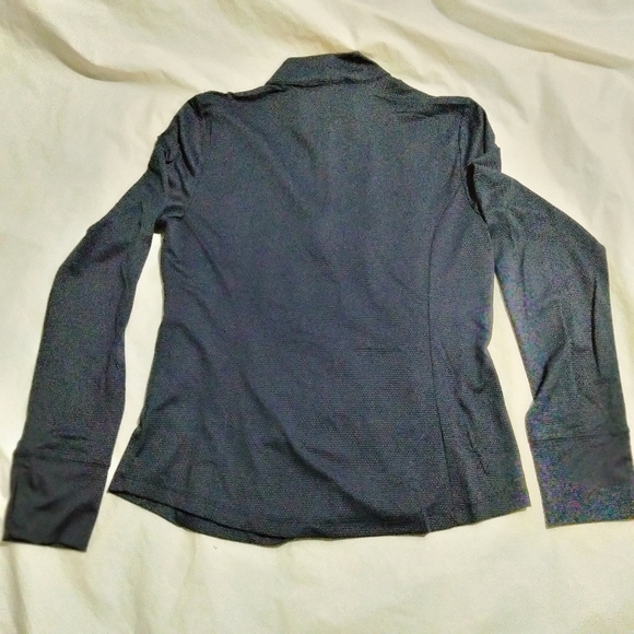 Tommy Bahama Navy Long Sleeve 1/2 Zip Neck Knit UPF50 Golf Top Shirt Size L - Picture 6 of 7